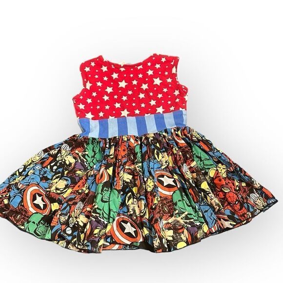 Sweet Petunia Clothing Marvel Superhero Dress Size 3 - Picture 3 of 7